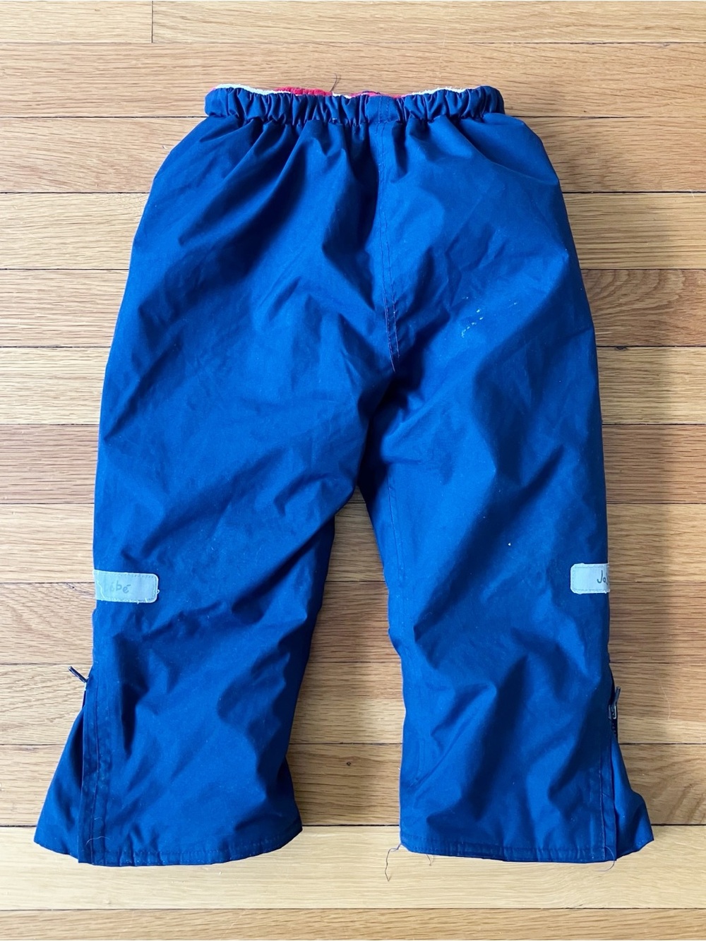 Jojo Maman Bebe Navy Blue Red Fleece Lined Winter Outdoor Snow Pants 2-3